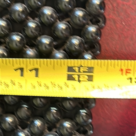 Vintage Mid Century MOD Authentic Bead Bag Formal Large Black Bag by Josef Japan - Picture 9 of 13